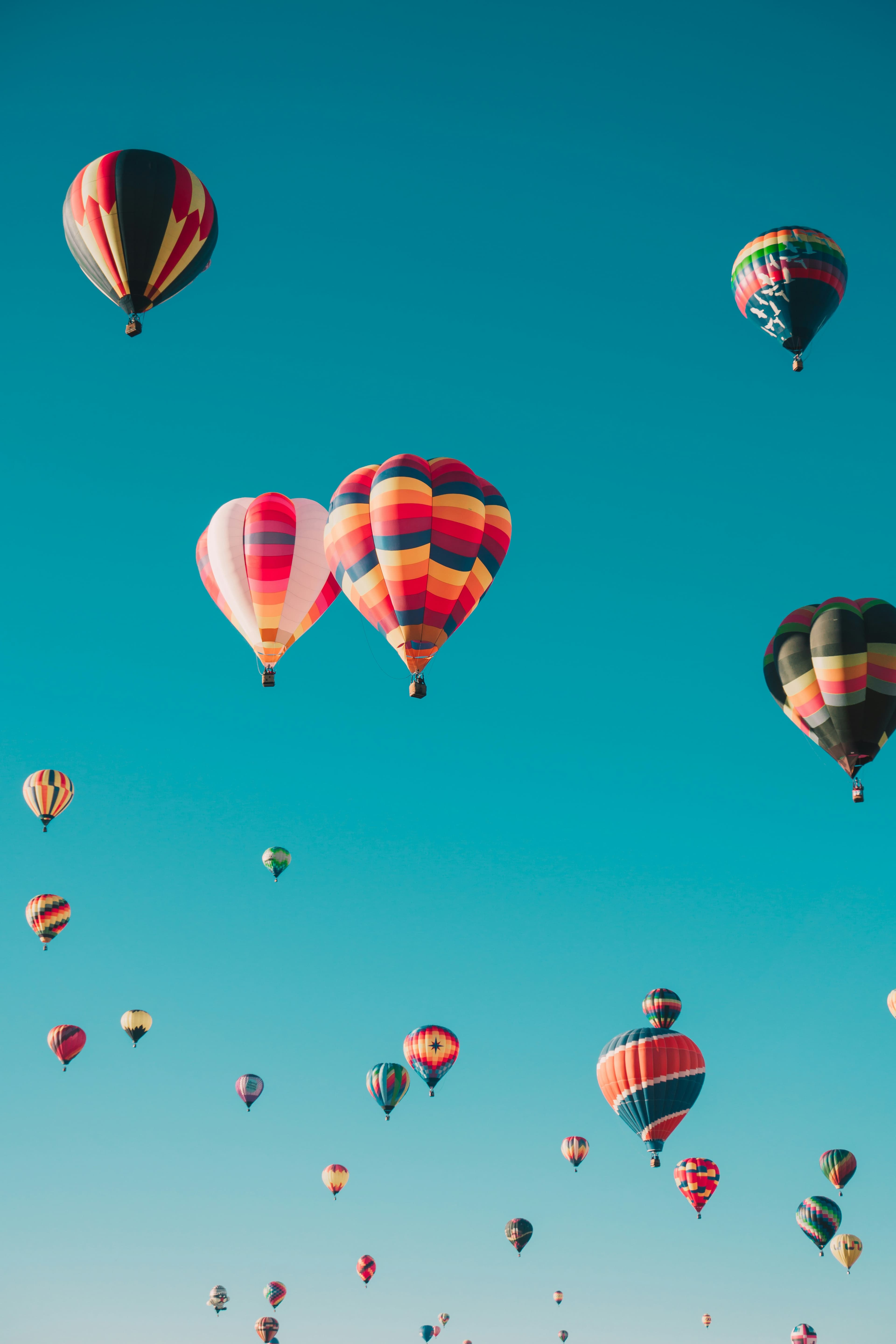 Hot air balloon over Sri Lanka